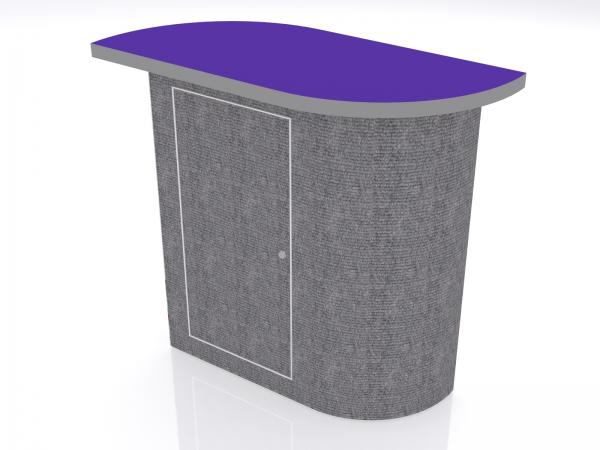 DI-609 Trade Show Pedestal -- Folding Fabric Panels -- Full Graphic (velcro-attached)